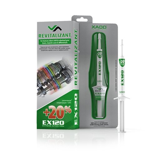 XADO Revitalizant EX120 for Gearboxes,Transfer cases and differentials(blister package, syringe 8 ml)