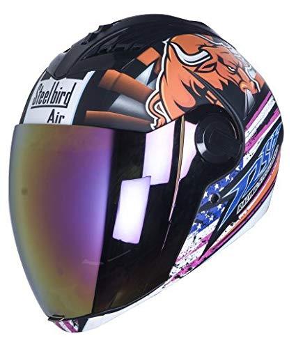 SBA-2 Horn Matt Black With Orange