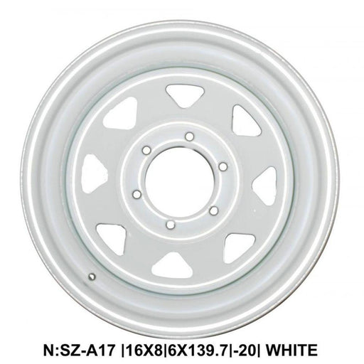 Steel Wheels for Isuzu V-Cross, Fortuner & Endeavour - White