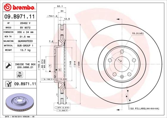 Brembo Rotor - Front/AUDI-A8 3.0 TDI
