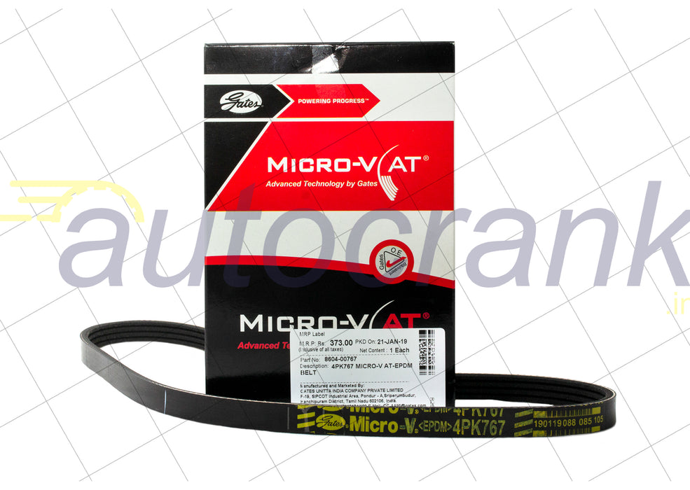 Gates MICRO V EPDM Belt-Hyundai i10