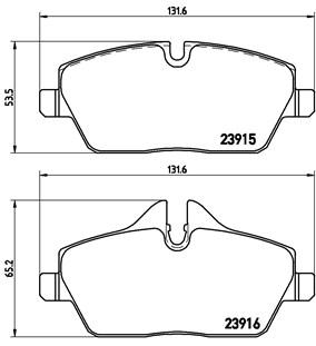 BMW MINI MINI CABRIO 57 FRONT PAD - BRAKE PAD