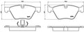 BMW BMW 5 SERIES FRONT(F10) 520d PAD - BRAKE PAD