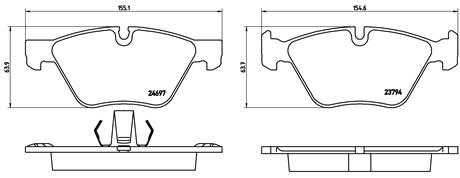BMW BMW 5 SERIES FRONT(F10) 520d PAD - BRAKE PAD