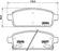 CHEVROLET CRUZE REAR PAD - BRAKE PAD