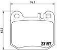 MERCEDES ML 163 REAR - BRAKE PAD