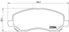 MITSUBISHI CEDIA FRONT PAD - BRAKE PAD