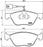 FIAT LINEA T JET FRONT PAD - BRAKE PAD