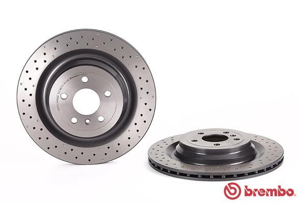 Brembo Rotor - Back/MERCEDES-GL GLASS  W166 DRILLED FRT 375 MM
