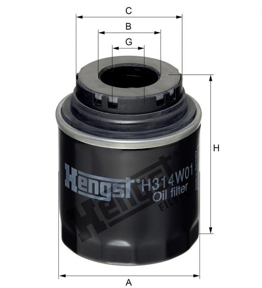 HENGST OIL FILTERS-SKODA RAPID /VENTO PETROL