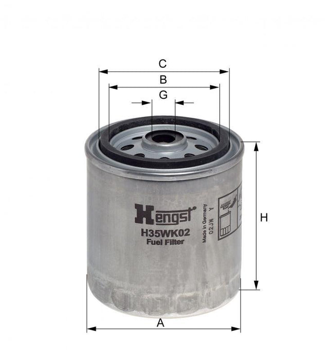 HENGST FUEL FILTERS-MERCEDES W124/E210/E250D