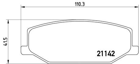 MARUTI GYPSY WITH SUZUKI CALLIPER - BRAKE PAD