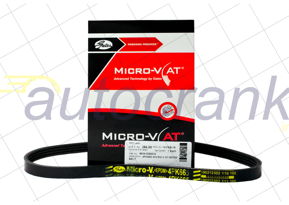 Gates Micro V EPDM Belt-Chevrolet Spark