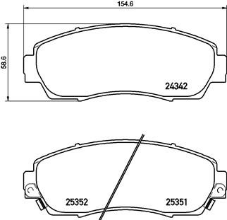 HONDA HONDA CRV III FRONT PAD - BRAKE PAD