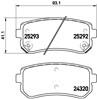 HYUNDAI Tucson NEW Rear - BRAKE PAD