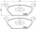 SKODA/VWLAURA FRONT PAD TYPE 1 /JETTA 1 PAD - BRAKE PAD