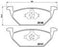 SKODA/VWLAURA FRONT PAD TYPE 1 /JETTA 1 PAD - BRAKE PAD