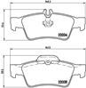 MERCEDES E W211 REAR PAD - BRAKE PAD