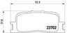 TOYOTA CAMRY 2 REAR PAD - BRAKE PAD