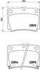 MITSUBISHI PAJERO SPORTS REAR PAD - BRAKE PAD