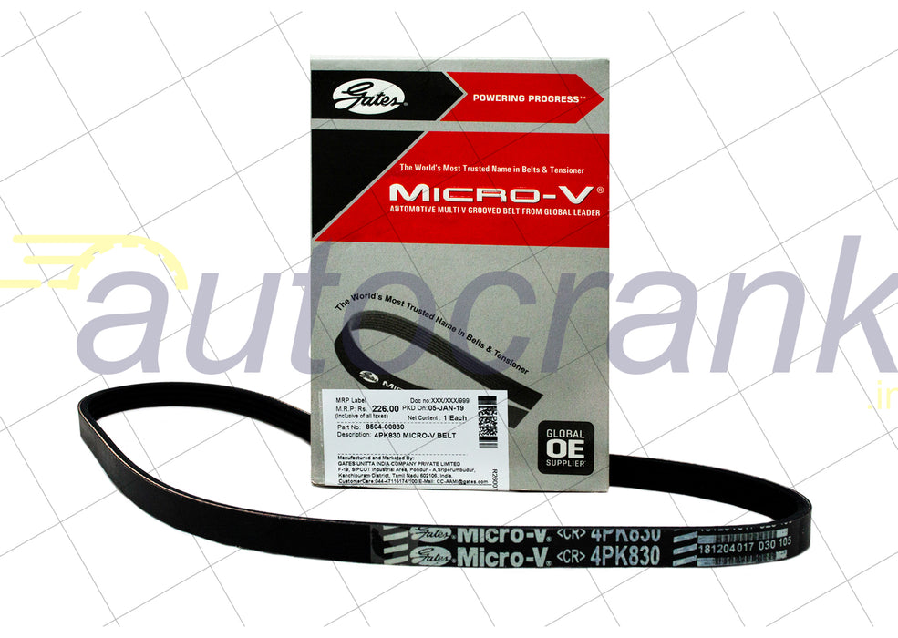 Gates  MICRO V EPDM Belt-Hyundai Getz/ Hyundai Verna