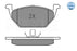Front Brake pad set SKODA : Octavia ( O/M & N/M )/Fabia/Rapid , VW : Polo / Vento/JETTA