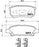MITSUBISHI CEDIA REAR PAD - BRAKE PAD