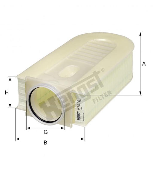 HENGST AIR FILTERS-MERCEDES C204/E212 CDI ENGINES