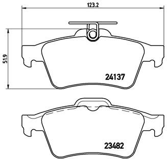 JAGUAR JAGUAR 2.2, 3.0 REAR PAD - BRAKE PAD