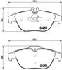 MERCEDES C W204 REAR PAD - BRAKE PAD