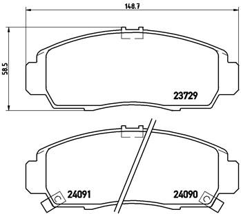 HONDA HONDA CIVIC FRONT PAD - BRAKE PAD