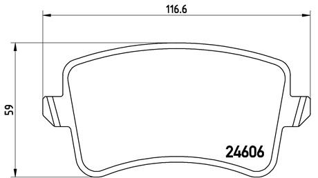 AUDI A4 2.0TDI REAR PAD - BRAKE PAD