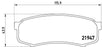 MITSUBISHI MONTERO REAR BK MODEL - BRAKE PAD