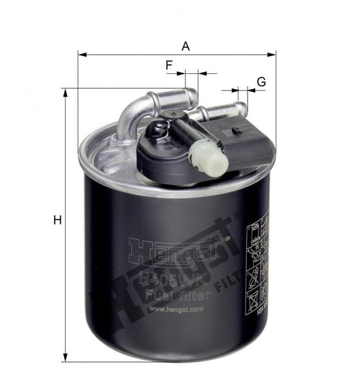 HENGST FUEL FILTERS-MERCEDES 350 CDI