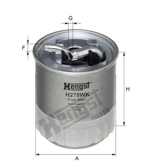 HENGST FUEL FILTERS-MERCEDES C203/220CDI/E211/220/280 CDI