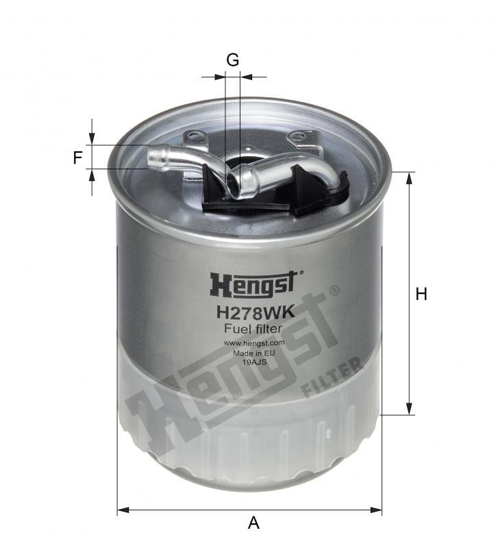 HENGST FUEL FILTERS-MERCEDES C203/220CDI/E211/220/280 CDI