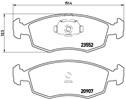 FIAT PUNTO LINEA TYPE 1 FRONT PAD - BRAKE PAD