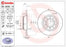 Brembo Rotor - Back/Audi- Q3 (2011 ONWARDS) 8U MODEL/SKODA- SUPERB 3T4(2008-2015)