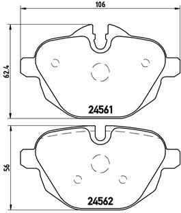 BMW BMW 5 SERIES REAR(F10) 520d PAD - BRAKE PAD