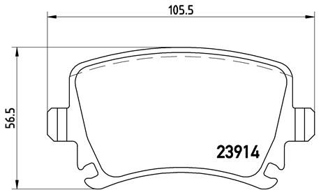 AUDI A6 OLD 4F REAR PAD - BRAKE PAD