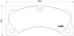 PORSCHE PORSCHE CAYENNE FRONT - BRAKE PAD