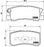 MITSUBISHI MONTERO REAR CK MODEL - BRAKE PAD