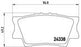TOYOTA CAMRY 3 REAR PAD - BRAKE PAD