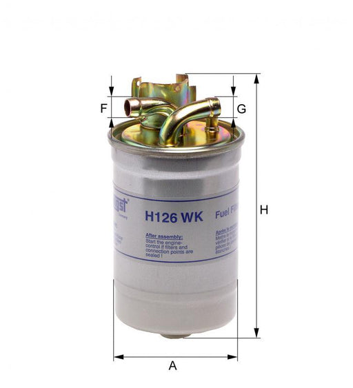 HENGST FUEL FILTER-SKODA OLD SUPERB 2.5TDI