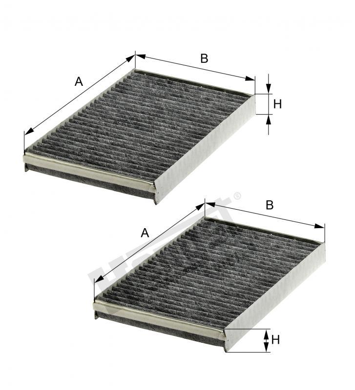 HENGST CABIN FILTERS-MERCEDES S221/360 CDI