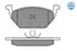 Front Brake pad set ( With Sensors ) SKODA : Octavia ( O/M & N/M ) /Fabia/Rapid , VW : Polo / Vento/JETTA