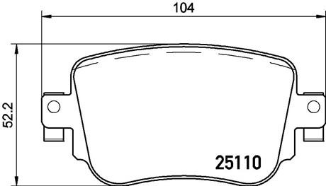 AUDI Q3 REAR PAD TYPE 2 - BRAKE PAD