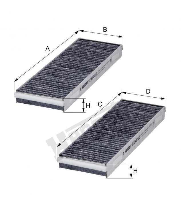 HENGST CABIN FILTERS-AUDI OLD A6 2.7/3.0 TDI