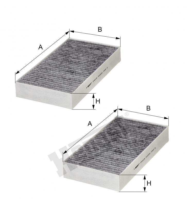 HENGST CABIN FILTERS-MERCEDES W164/350 CDI