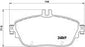 MERCEDES A/B CLASS FRONT PAD TYPE 1 - BRAKE PAD